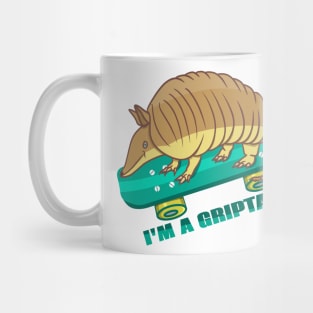 Skateboarding armadillo Mug